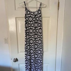 Long Black & White Dress